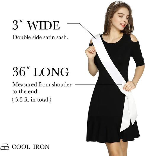 Sweet 16 Satin Sash - 16 Birthday Sash Gift, Party Favors, Supplies and Decorations...