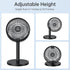 6 Inch Desk Fan for Bedroom, USB Small Fan with 4 Speeds, Adjustable Height, Personal Cooling Table Fan, 72°Rotation, Ultra Quiet, Lightweight, Po...
