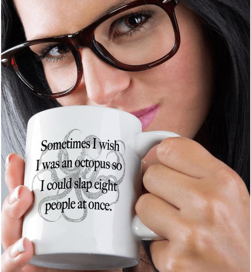 3dRose mug_202908_3 Sometimes I wish I was an octopus - Magic Transforming Mug, 11oz...