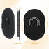 Pocket Palm Combs,6 Pieces Soft Portable Hand Comb,Pocket Beard Brush Massager Hair Brush Comb for Men and Pets(Black)...
