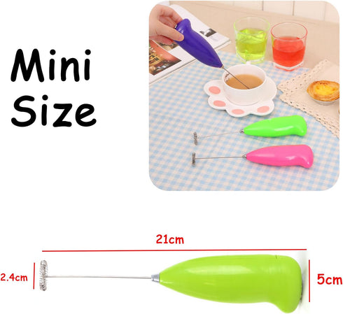 Mini Handheld Electric Stirrer Milk Frother Foam Maker Cappuccino Frother Latte Frother Coffee Frother Hand Mixer Egg Beater Egg Milk Shake Mixer(...