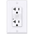 BESTTEN GFCI Outlet 20 Amp, GFI Electrical Receptacle with LED Indicator, 20A Non-Tamper-Resistant Ground Fault Circuit Interrupter, Wallplate Inc...