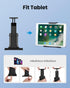 Moukey Tablet Holder for Mic Stand, Adjustable Microphone Music Stand Phone Holder Mount, Compatible with iPad, iPhone, Android, All 4.7 to 11-inc...