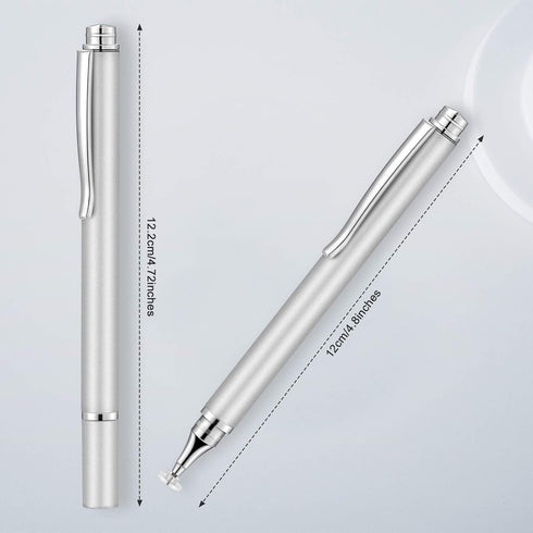 Weewooday 8 Pieces Capacitive Stylus Pens for Touch Screen, Universal Disc Stylus Pens Fine Point Stylus for Most Touch Screen Smart Devices, 4 Co...
