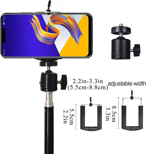 Projector Tripod Stand, Portable Tripod Mount Floor Stand 17" to 39", Folding Floor Tripod Stand, Outdoor Stand for Small Projector,Camera, Webcam...