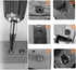 6PCs Damaged Screw Extractor Kits, Chrome-vanadium Steel Stripped Screw Extractor Broken Bolt Extractors Kit, Easy Out Damaged Bolts Remover Tool...