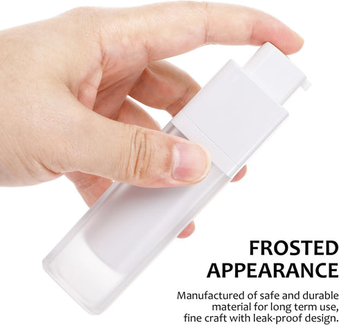 NOLITOY 3Pcs 30ml Airless Pump Bottles, Lotion Dispenser Travel Size Pump Container Empty Refillable Quartet Frosted Bottle for Cosmetics Skin Car...