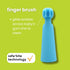 oogiebear Baby Finger Brush & Tongue Scraper - Gentle Oral Care, Soft Silicone, BPA-Free, for Infants & Toddlers...