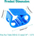 5 Pcs Plastic Tubing Clamps, 1/4" - 1/2" Tube O.D. Adjustable Tube Clamp Shut Off Hose Clamp, Laboratory Pinch Valve Flow Control Hose Clamp?Blue?...
