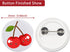 800 PCS Button Maker Supplies, 0.98 inch / 25mm Button Parts Button Supplies, Approx. 1 in Blank Button Badge Parts with Blank Paper for Button Ma...