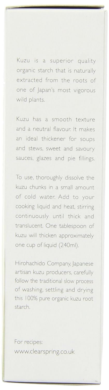 Clearspring - Organic Japanese Kuzu - Gluten Free Starch Thickener - 125g...