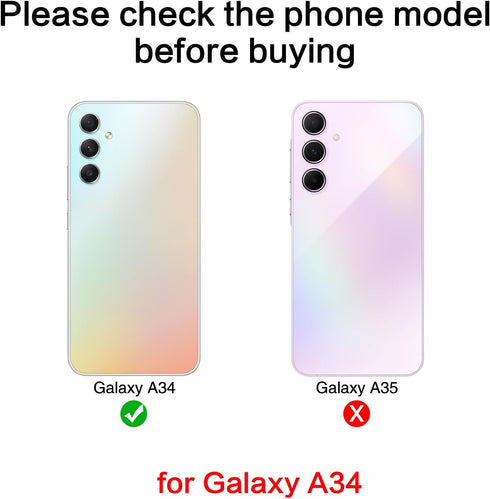 2PCS Galaxy A34 Back Rear Camera Lens Glass Replacement, ASDAWN Back Lens Glass for Samsung Galaxy A34 6.6 inches All Carriers with Free Lens Film...