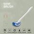 Toilet Brush Bowl Brush Bathroom Brush Under Rim Toilet Brush Scracth-Free Curved Good Grip Easy to use deep Cleaning No Scratching, Anti-Splashin...