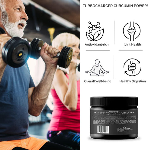 Black Turmeric, Curcumin with Black Pepper 1000mg - Turmeric Curcumin with Turmeric Black - Curcuma Caesia, Curcuma Longa, Black Pepper 95% Piperi...