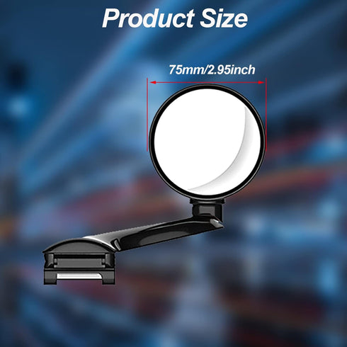Biqing Car Blind Spot Mirrors,Universal Modified Rearview Mirror Multifunction Adjustable Car Auxiliary Wide Angle Mirror Blind Spot Side Rear Vie...