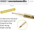 Paint Pen Gold Silver Metallic Permanent Acrylic Markers Set for Fabric Glass Rock Wooden Ceramic Leather Tire Painting, 0.7mm Extra Fine Tip (3pc...