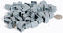 Plastic Houses: Grey Color Board Game Replacement House (Colored Miniature Town & City Buildings, Board Game Playing Pieces) | 50 Pieces...