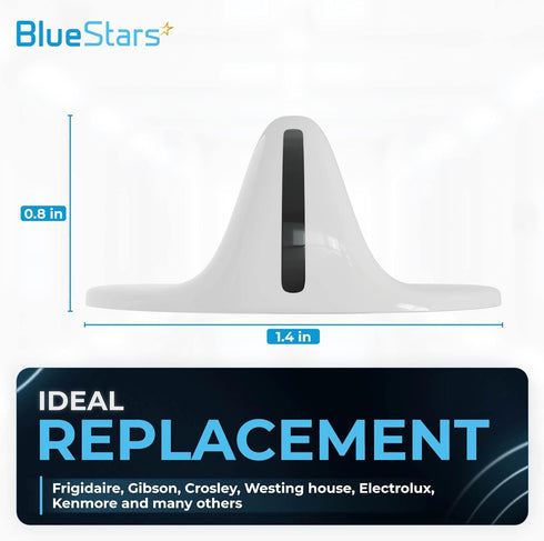 BlueStars 131965300 Dryer Timer Knob Replacement Part Exact Fit for Frigidaire & Electrolux Dryers - Replaces 131666601 131666604 AP2107936 PS419092 - Pack of 2