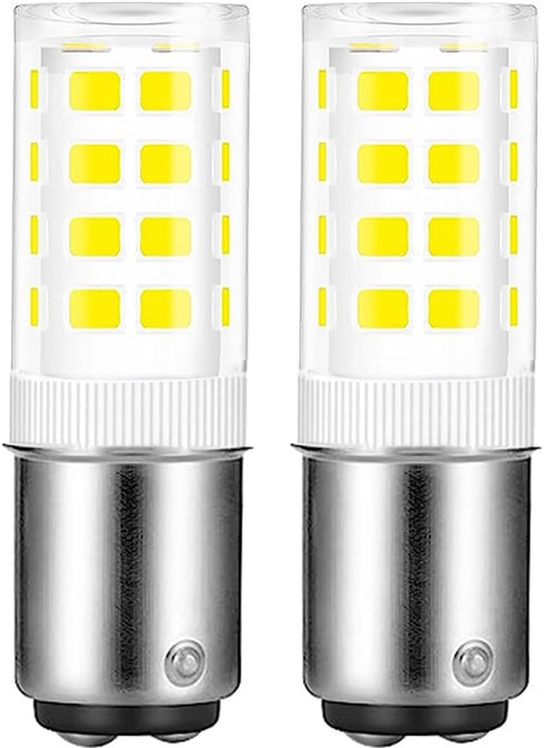 BA15D LED Double Contact Bayonet Base 120 Volts 4W Bulb?Daylight 6000K,40W Halogen Replacement Bulb?Dimmable BA15D LED for Sewing Machine Bulbs Pa...