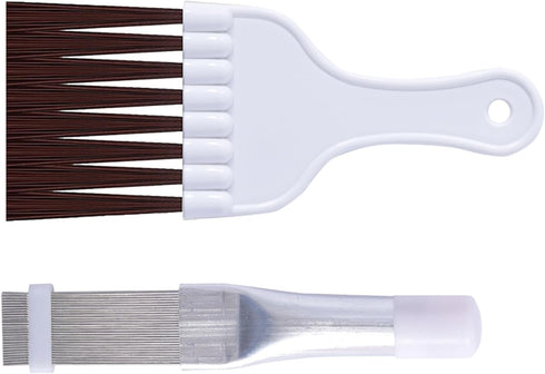 2Pcs Air Conditioner Fin Comb Cleaner kit AC Coil Cleaning Brush Condenser Fin Straightener AC Evaporator Comb Radiator Repair Clean Tool...