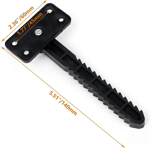 BQLZR 14x6cm Plastic Sectional Sofa Invisible Interlocking Sofa Connector Bracket with Hardware Rotate 360 Degree Pack of 6...