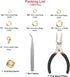 EuTengHao 1504Pcs Gold Open Jump Ring and Lobster Clasps Kit Jewelry Making Repair Supplies Kit with Jewelry Pliers Tweezers for Necklace Jewelry ...