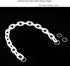 Yichain Chunky Acrylic Purse Strap Bag Chain Handle Replacement,Handbag Purse Making Accessory Decoration (White)...