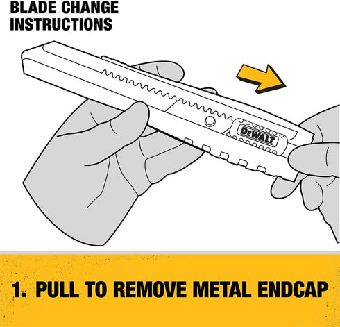 DEWALT Utility Knife, Heavy Duty Cutter with Snap-Off Blade, 18mm (DWHT10038)...