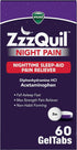 ZzzQuil Night Pain GelTabs, Nighttime Pain Relief, Sleep Aid Tablets, Diphenhydramine HCl and Acetaminophen, No.1 Sleep Aid Brand, Max Strength Pa...