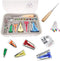 HONEYSEW Bias Tape Maker Kits All 5 Sizes 6MM 9MM 12MM 18MM 25MM Binding Foot Craft Clips Awl Quilter's Pin...