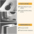 Square Slot Cutter for Dewalt & Milwaukee,Stainless Steel Square Hole Cutter Rectangle Slot Cutter,One Step Cut-in Single Gang Wall Boxes Outlet C...