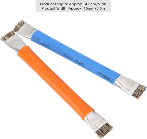 Antistatic Brush, 2PCS Motherboard Hard Cleaning Tools Ergonomic Double Head Brush for Cleaning Computer, Mobile Phone......