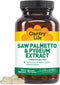 Country Life Saw Palmetto & Pygeum Extract - Prostate Health Supplement for Men's Health - Promotes Healthy Urinary Tract Function, 90 Capsules...