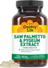 Country Life Saw Palmetto & Pygeum Extract - Prostate Health Supplement for Men's Health - Promotes Healthy Urinary Tract Function, 90 Capsules...
