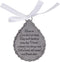 Cathedral Art (Abbey & CA Gift Tear-Shaped Memorial Ornament, One Size, Silver,Christmas...