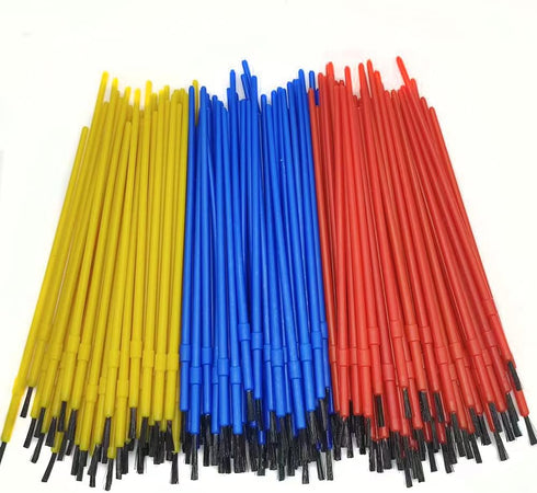 150pcs Plastic Paint Brushes Set Acrylic Paint Brushes Watercolor Brushes Colorful Detail Painting Kit Art Supplies for Kids Educational & Learnin...
