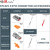 JRready ST6329-3 Deutsch DTM Gray 3 Pin Connector(4 Set), Waterproof Electrical Wire Connectors with Size 20 Stamped Contact and Seal Plugs for Tr...