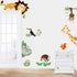 MLM Lovely Giraffe Monkey Rhinoceros Lion Zoo Zoological Ggarden Art Wall Stickers Decal for Nursery Home Decor Children Courtyard Baby Room...
