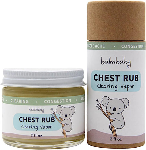 Chest Rub – Soothing Natural Chest Rub Balm with Eucalyptus and Lavender – Petroleum Free – Vegan - Safe and Effective (Glass Jar, 2 oz)...