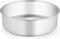 TeamFar Round Cake Pan, 8’’ x 3’’ Stainless Steel Deep Baking Roasting Cake Pan for Birthday Party Wedding, Non-Toxic & Heavy Duty, Deep & Straigh...
