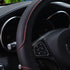 Car Steering Wheel Cover, Anti-Slip Soft Stretch Breathable Waterproof Weatherproof Durable Leather Automotive Wheel Cover Protector, 14.5-15 Inch...