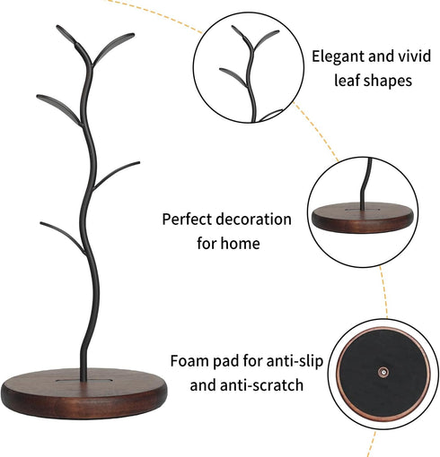Mug Holder Stand, Countertop Coffee Mug Tree, Tea Cup Organizer Storage Rack for Bar Counter Kitchen...