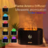 Upgraded 7 Color Flame Fireplace Air Aroma Essential Oil Diffuser,USB Personal Desktop Noiseless Cool Mist Humidifier with Auto-Off Protection for...