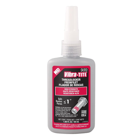 Vibra-TITE - 14050 140 Permanent High Strength Anaerobic Threadlocker, 50 ml Bottle, Red...