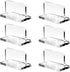 6Pcs Clear Acrylic Aquarium Lid Handles, Transparent Pulls Handles Fish Tank Cover Handle with Adhesive Sticker, Rectangle Aquarium Tank Lid Repla...
