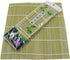 Bamboo Green Sushi Rolling Mats Kitchen Kit Utensil,9.5 inch by 9.5 inch...