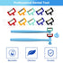 Complete IPR Kit for Orthodontic Treatment, Interproximal Enamel Reduction Set with Manual Handpiece and Assorted Polishing Strips | Dental Tool f...