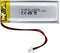 DC 3.7V 1100mAh 102050 rechargeable lithium polymer battery, suitable for DIY 3.7-5V electronic products with built-in 2-wire battery replacement ...