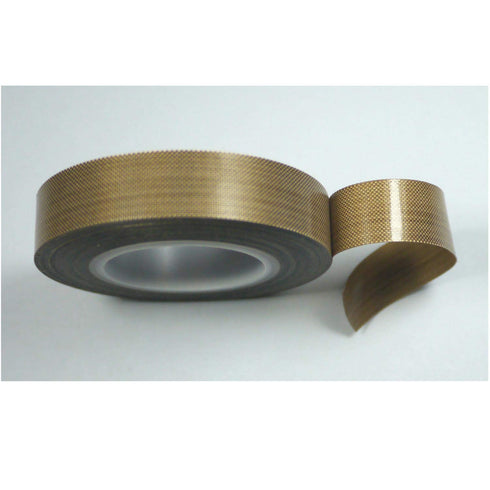 PTFE Coated Fabric Tape Teflon Adhesive Tape High Temperature Vacuum, Hand and Impulse Sealers Machine Sealing Tape 0.18mm Thick (19mm-5M)...