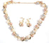 ZJchao 3pcs Fashion Jewelry Set, Pearl Crystal Fashion Eyes Drop Earrings Necklace for Dating, Party, Fashion Show...